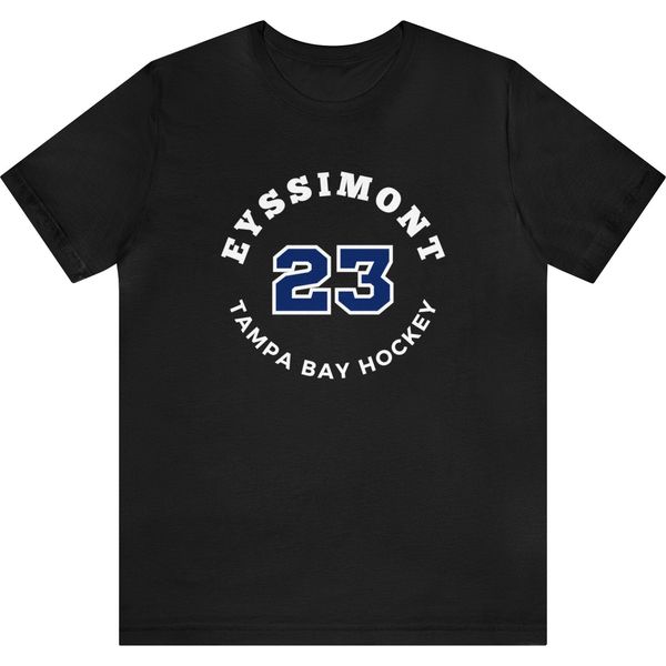 Eyssimont 23 Tampa Bay Hockey Number Arch Design Unisex T-Shirt