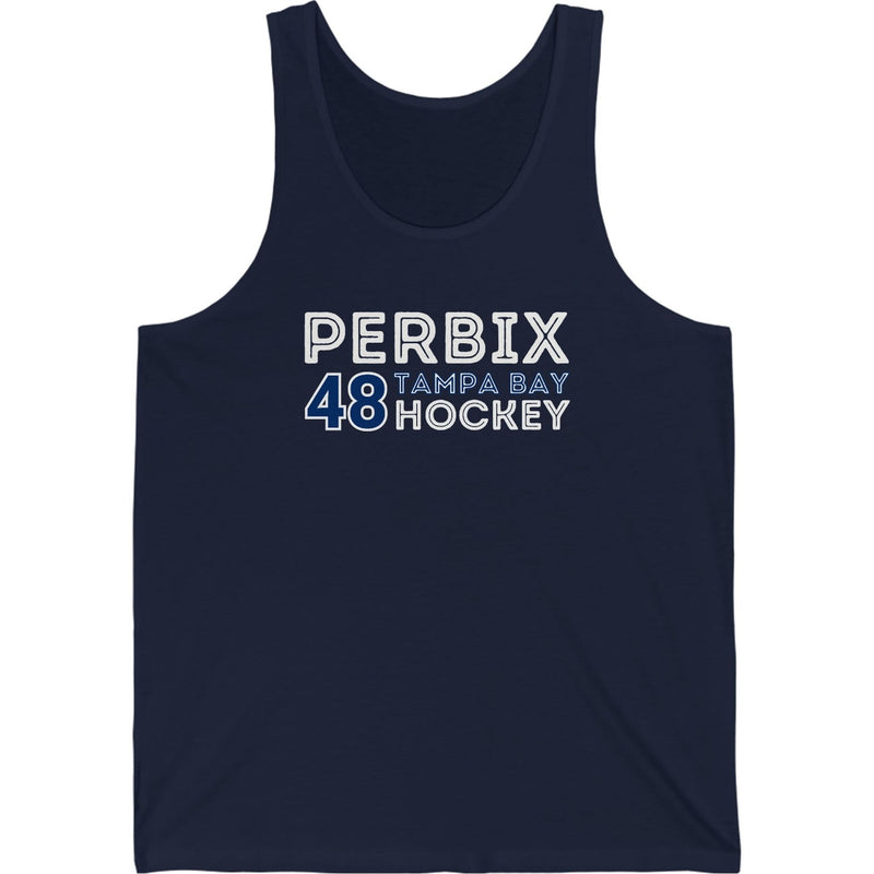 Perbix 48 Tampa Bay Hockey Grafitti Wall Design Unisex Jersey Tank Top