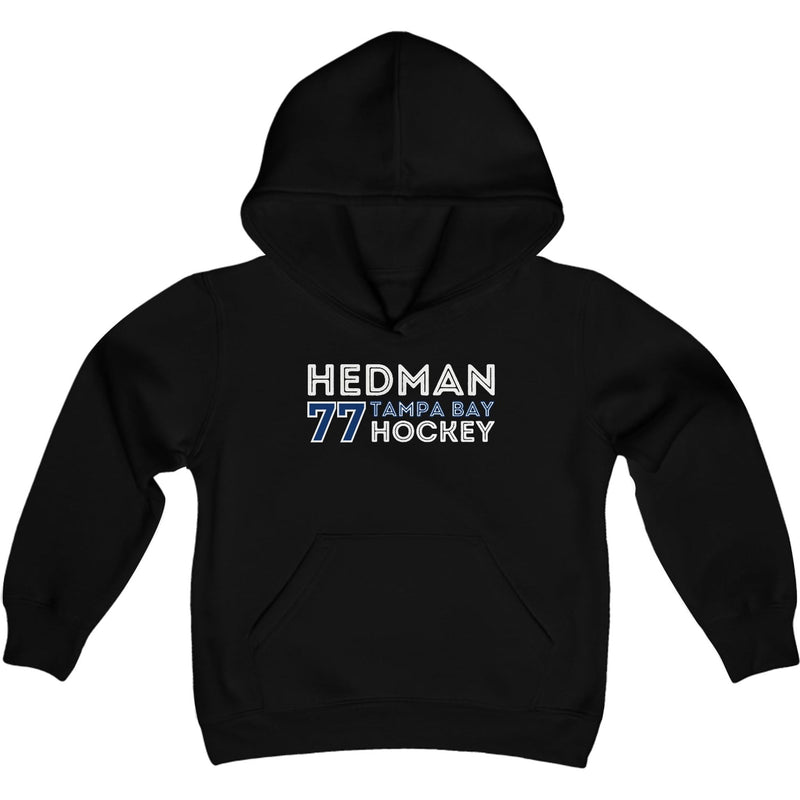 Hedman 77 Tampa Bay Hockey Grafitti Wall Design Youth Hooded Sweatshirt