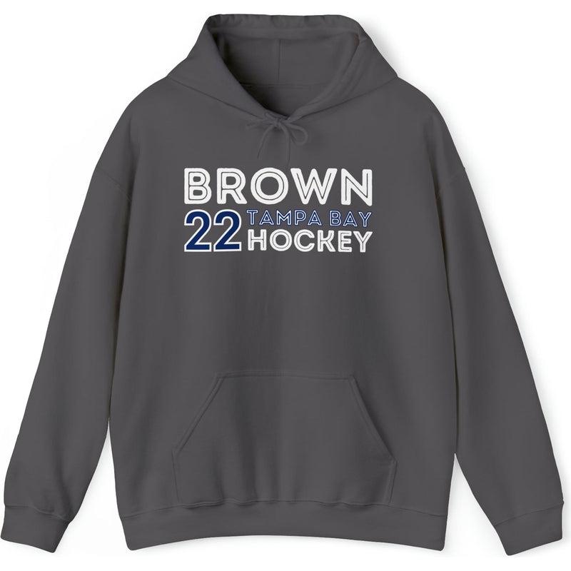 Brown 22 Tampa Bay Hockey Grafitti Wall Design Unisex Hooded Sweatshirt