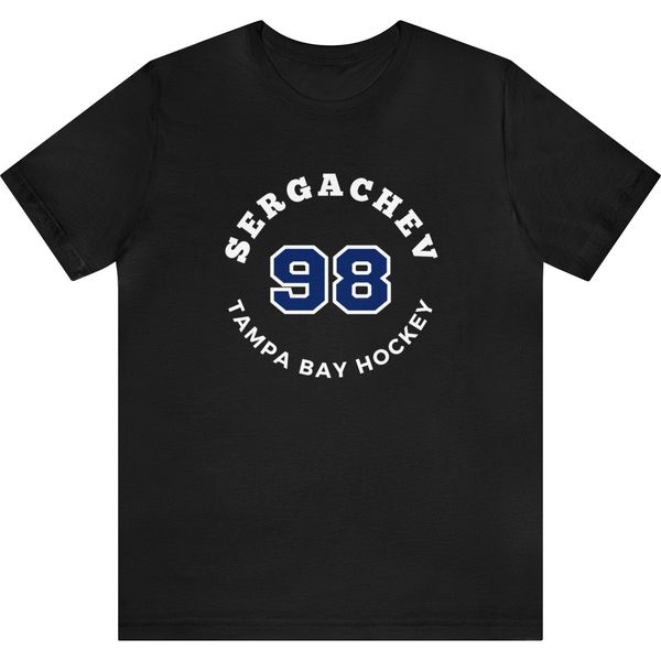 Sergachev 98 Tampa Bay Hockey Number Arch Design Unisex T-Shirt