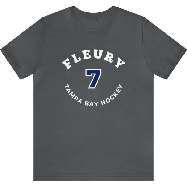 Fleury 7 Tampa Bay Hockey Number Arch Design Unisex T-Shirt