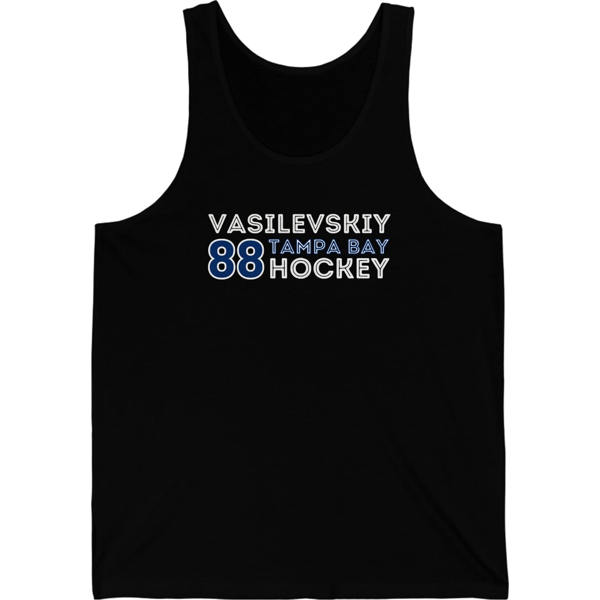 Vasilevskiy 88 Tampa Bay Hockey Grafitti Wall Design Unisex Jersey Tank Top