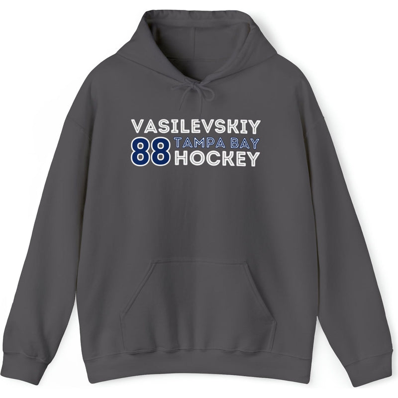 Vasilevskiy 88 Tampa Bay Hockey Grafitti Wall Design Unisex Hooded Sweatshirt
