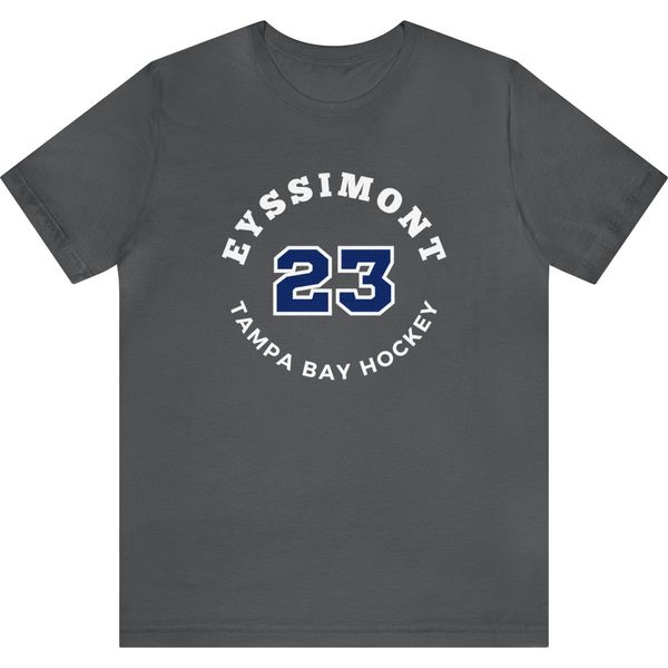 Eyssimont 23 Tampa Bay Hockey Number Arch Design Unisex T-Shirt