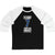 Fleury 7 Tampa Bay Hockey Blue Vertical Design Unisex Tri-Blend 3/4 Sleeve Raglan Baseball Shirt