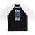 Jeannot 84 Tampa Bay Hockey Blue Vertical Design Unisex Tri-Blend 3/4 Sleeve Raglan Baseball Shirt