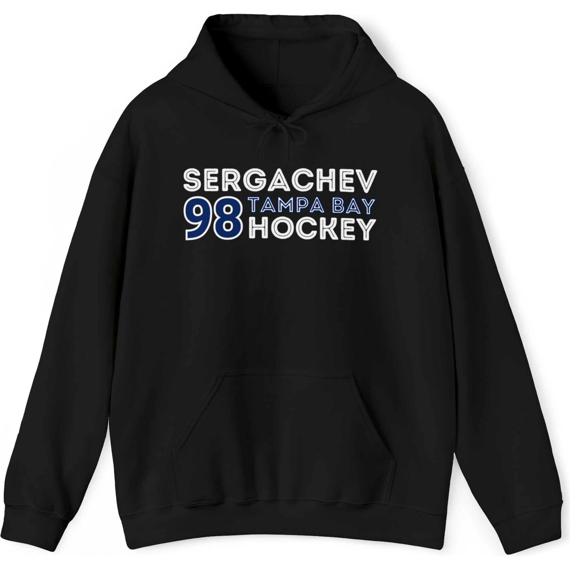 Sergachev 98 Tampa Bay Hockey Grafitti Wall Design Unisex Hooded Sweatshirt