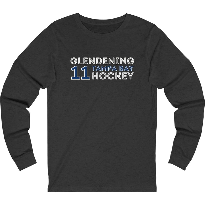 Glendening 11 Tampa Bay Hockey Grafitti Wall Design Unisex Jersey Long Sleeve Shirt