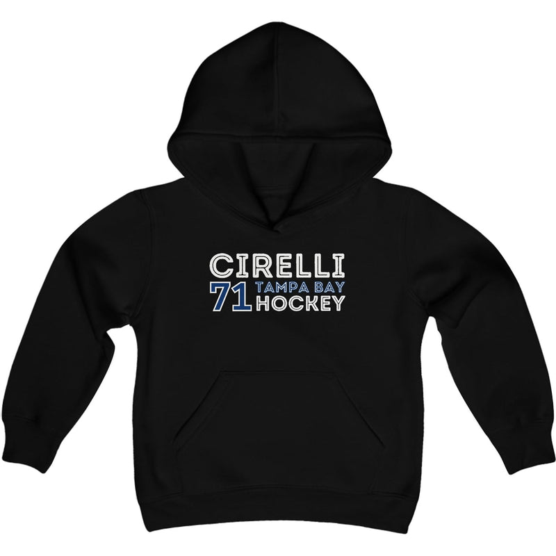 Cirelli 71 Tampa Bay Hockey Grafitti Wall Design Youth Hooded Sweatshirt