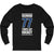 Hedman 77 Tampa Bay Hockey Blue Vertical Design Unisex Jersey Long Sleeve Shirt