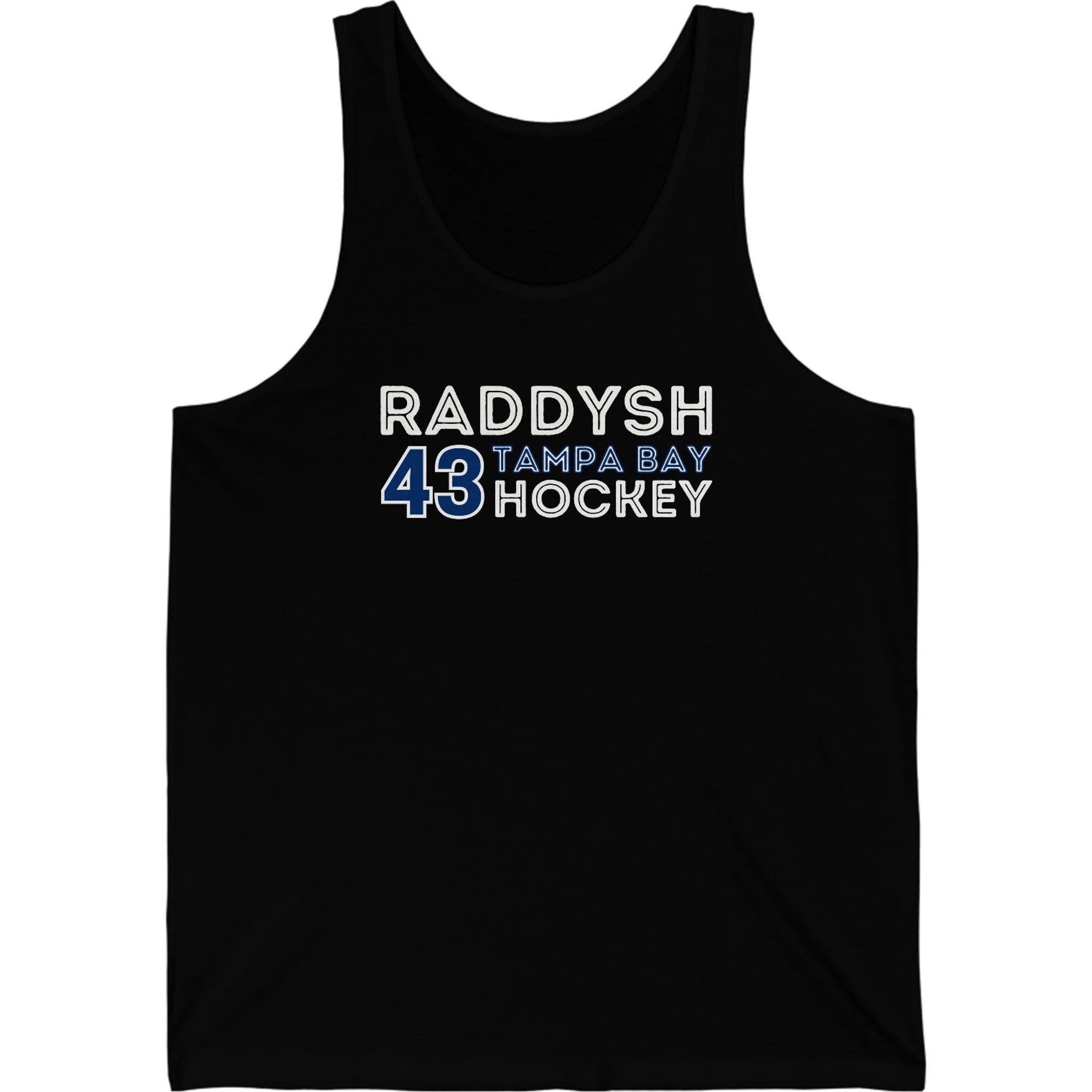Raddysh 43 Tampa Bay Hockey Grafitti Wall Design Unisex Jersey Tank Top