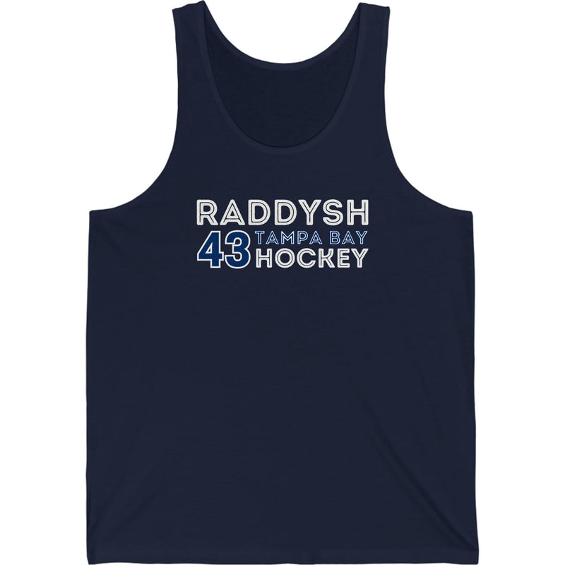 Raddysh 43 Tampa Bay Hockey Grafitti Wall Design Unisex Jersey Tank Top