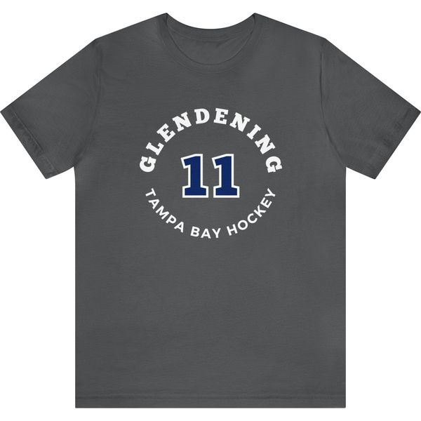 Glendening 11 Tampa Bay Hockey Number Arch Design Unisex T-Shirt