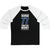 Hedman 77 Tampa Bay Hockey Blue Vertical Design Unisex Tri-Blend 3/4 Sleeve Raglan Baseball Shirt