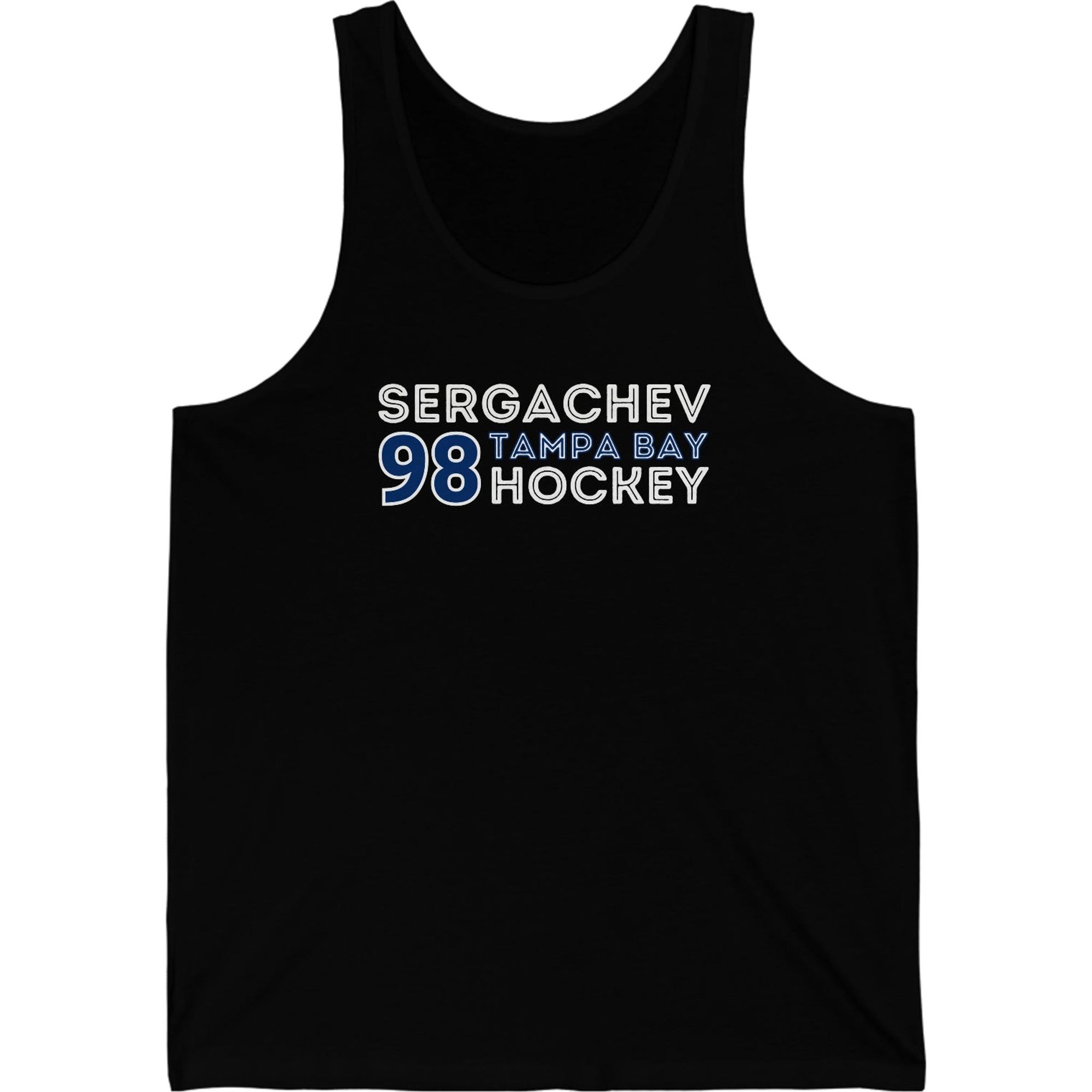 Sergachev 98 Tampa Bay Hockey Grafitti Wall Design Unisex Jersey Tank Top