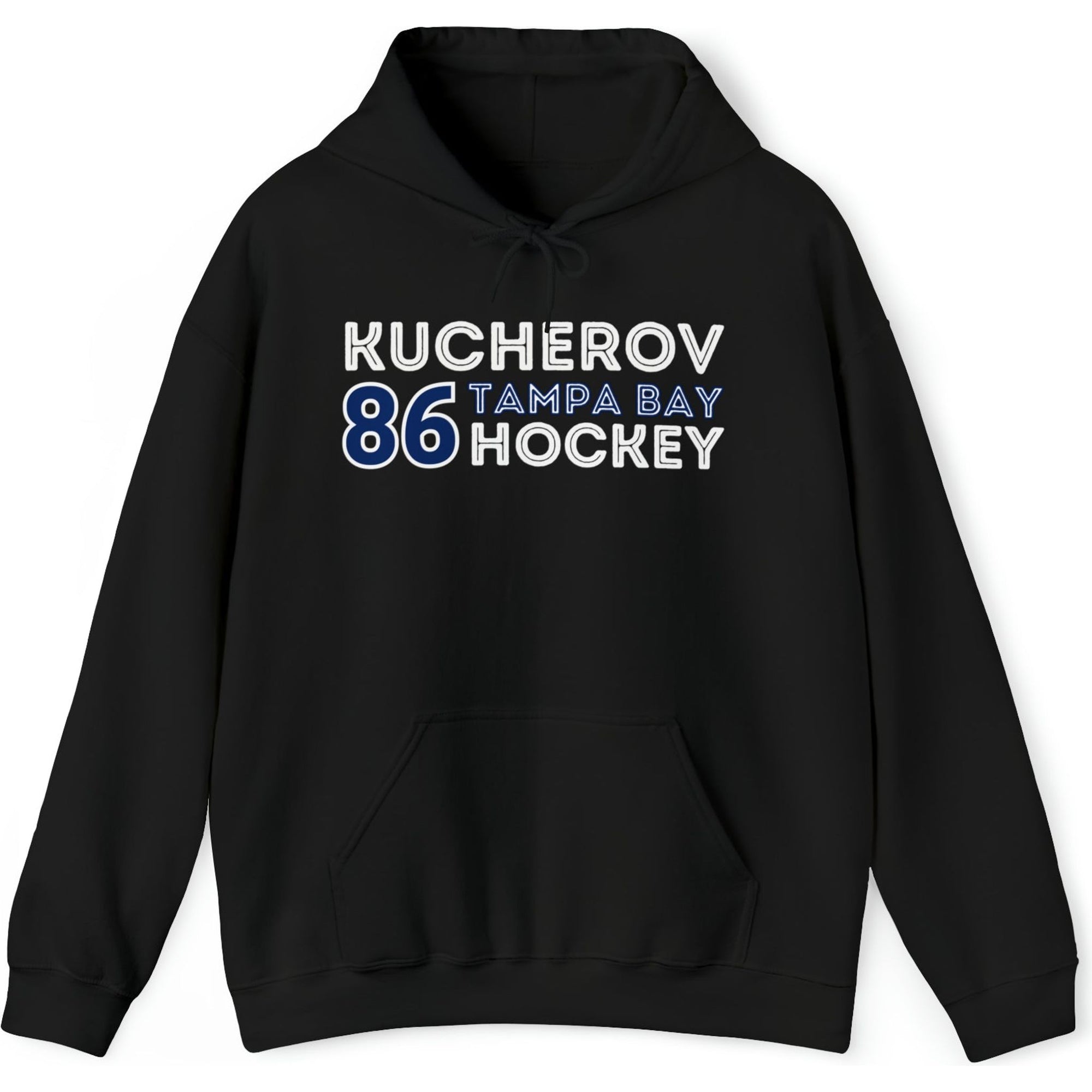 Kucherov 86 Tampa Bay Hockey Grafitti Wall Design Unisex Hooded Sweatshirt