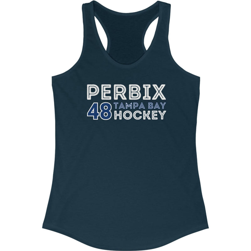 Perbix 48 Tampa Bay Hockey Grafitti Wall Design Women's Ideal Racerback Tank Top