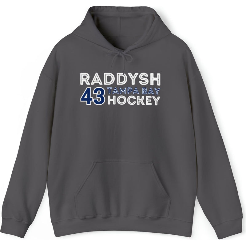 Raddysh 43 Tampa Bay Hockey Grafitti Wall Design Unisex Hooded Sweatshirt