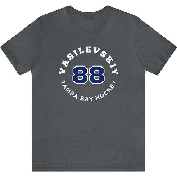 Vasilevskiy 88 Tampa Bay Hockey Number Arch Design Unisex T-Shirt