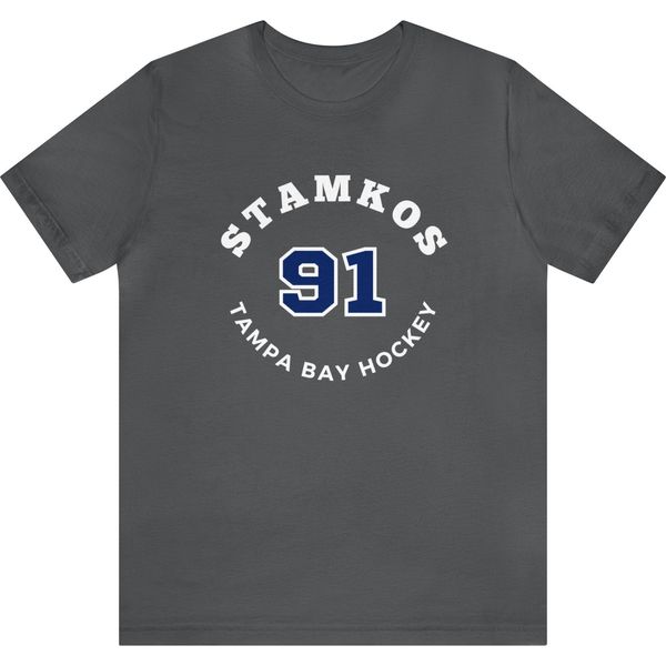 Stamkos 91 Tampa Bay Hockey Number Arch Design Unisex T-Shirt