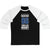 Kucherov 86 Tampa Bay Hockey Blue Vertical Design Unisex Tri-Blend 3/4 Sleeve Raglan Baseball Shirt