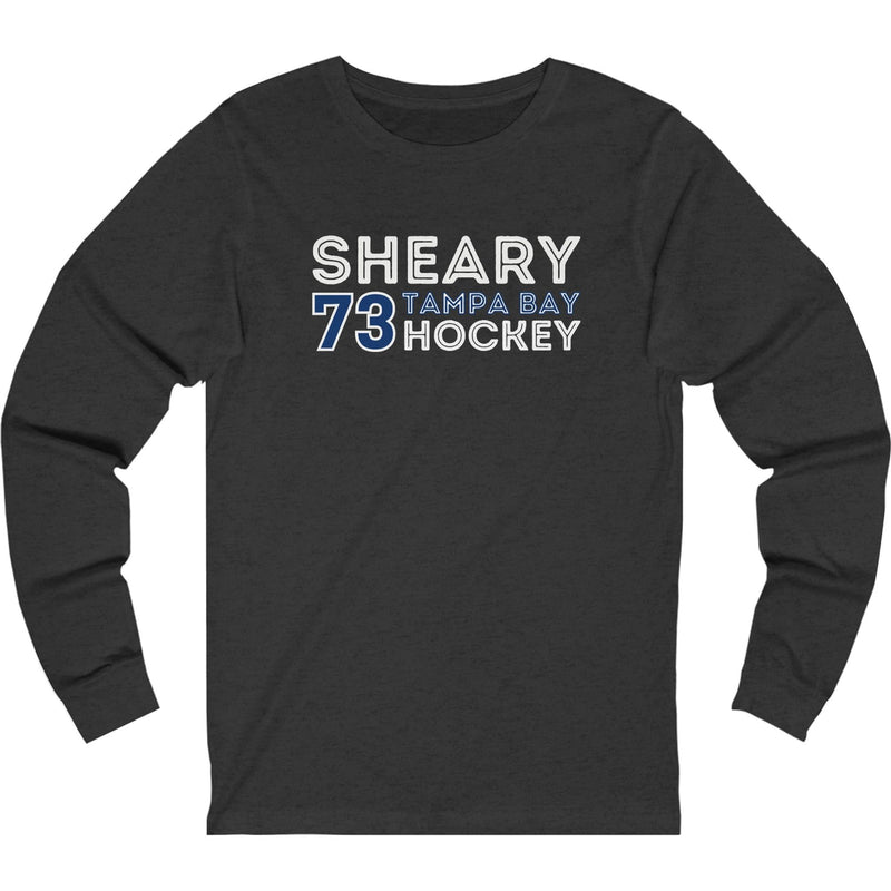 Sheary 73 Tampa Bay Hockey Grafitti Wall Design Unisex Jersey Long Sleeve Shirt