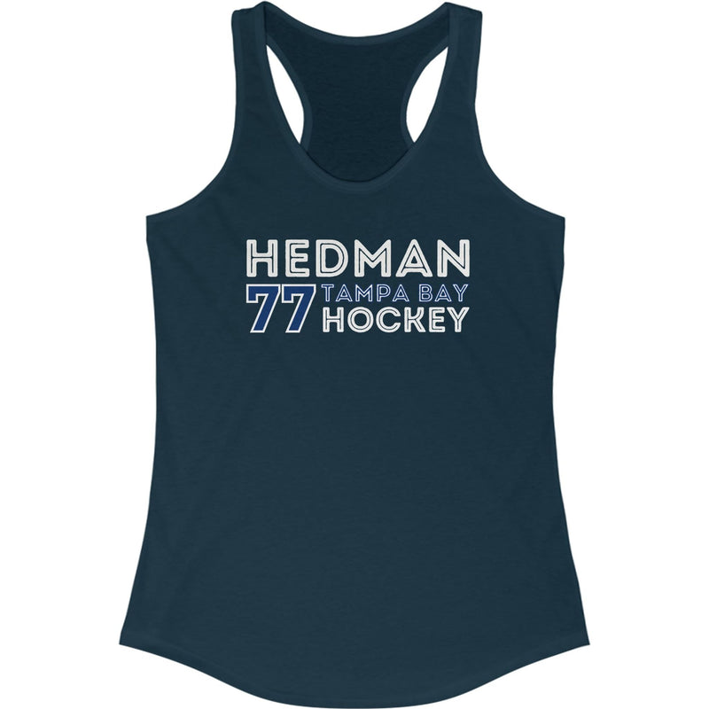 Hedman 77 Tampa Bay Hockey Grafitti Wall Design Women's Ideal Racerback Tank Top