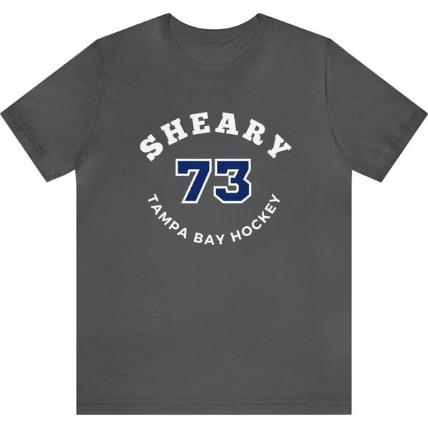 Sheary 73 Tampa Bay Hockey Number Arch Design Unisex T-Shirt