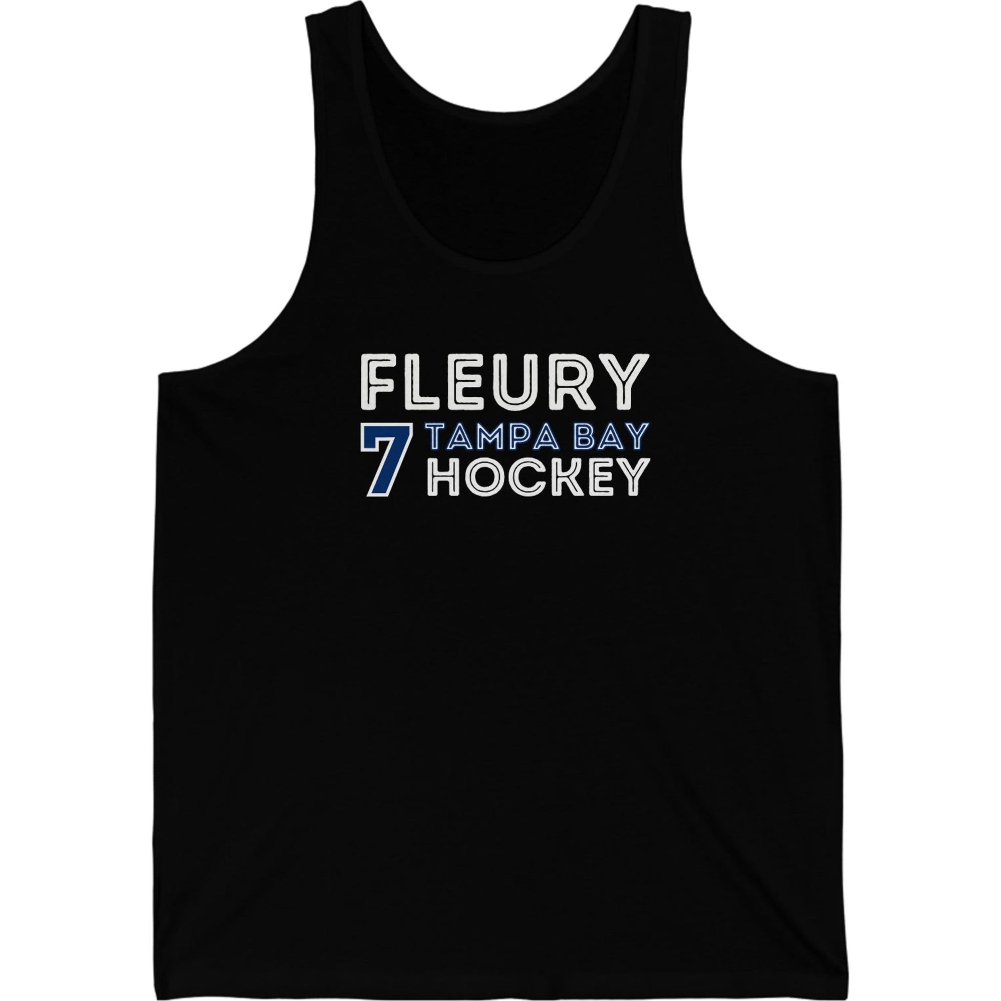 Fleury 7 Tampa Bay Hockey Grafitti Wall Design Unisex Jersey Tank Top