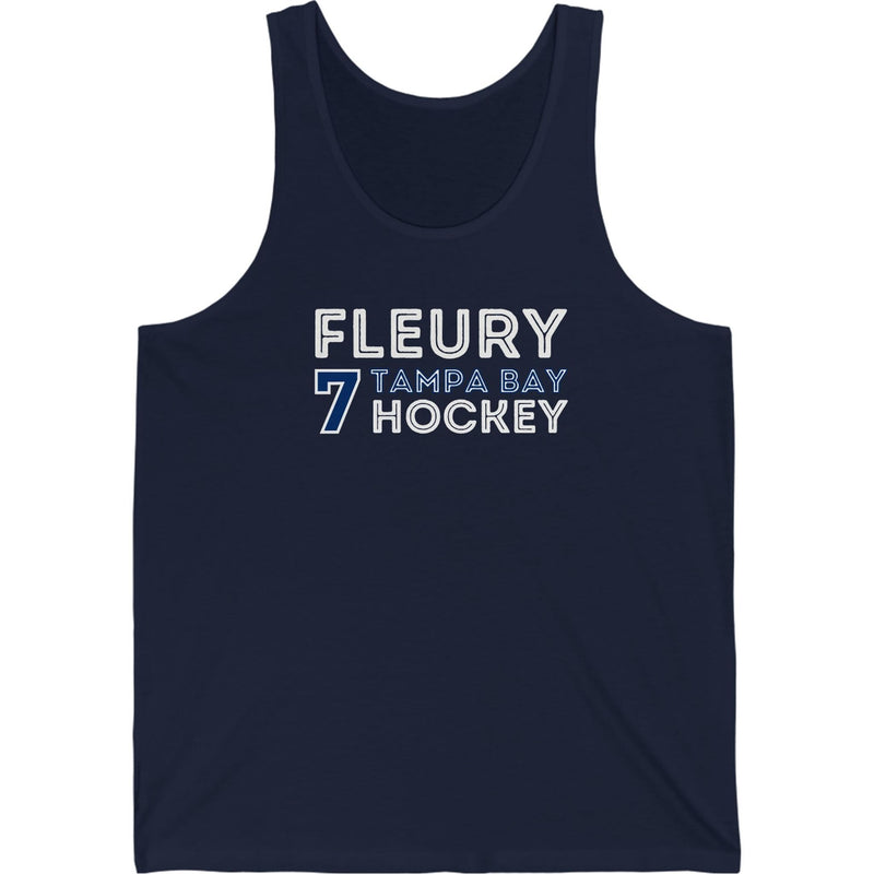 Fleury 7 Tampa Bay Hockey Grafitti Wall Design Unisex Jersey Tank Top