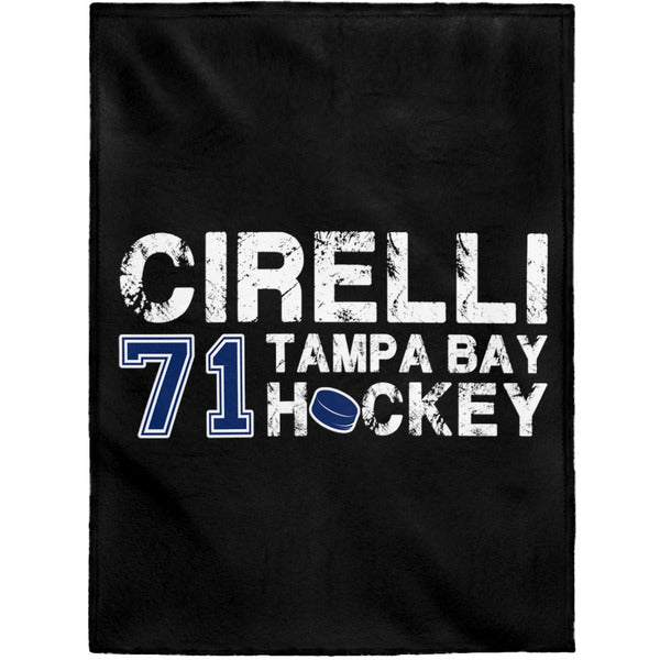 Cirelli 71 Tampa Bay Hockey Velveteen Plush Blanket