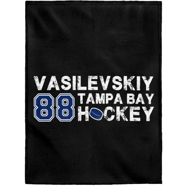 Vasilevskiy 88 Tampa Bay Hockey Velveteen Plush Blanket