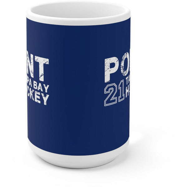 Point 21 Tampa Bay Hockey Ceramic Coffee Mug In Blue, 15oz