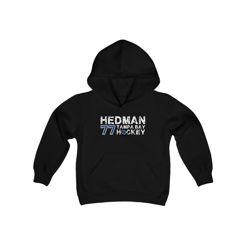 Hedman 77 Tampa Bay Hockey Youth Hooded Sweatshirt