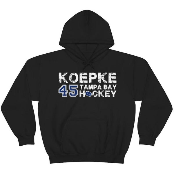 Koepke 45 Tampa Bay Hockey Unisex Hooded Sweatshirt