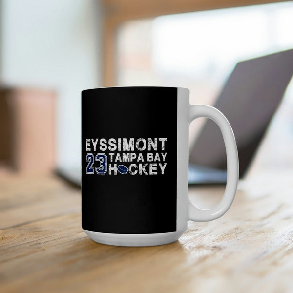 Eyssimont 23 Tampa Bay Hockey Ceramic Coffee Mug In Black, 15oz
