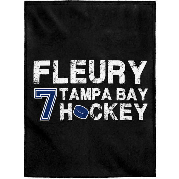 Fleury 7 Tampa Bay Hockey Velveteen Plush Blanket
