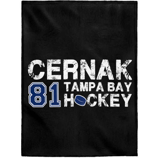 Cernak 81 Tampa Bay Hockey Velveteen Plush Blanket