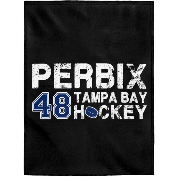 Perbix 48 Tampa Bay Hockey Velveteen Plush Blanket