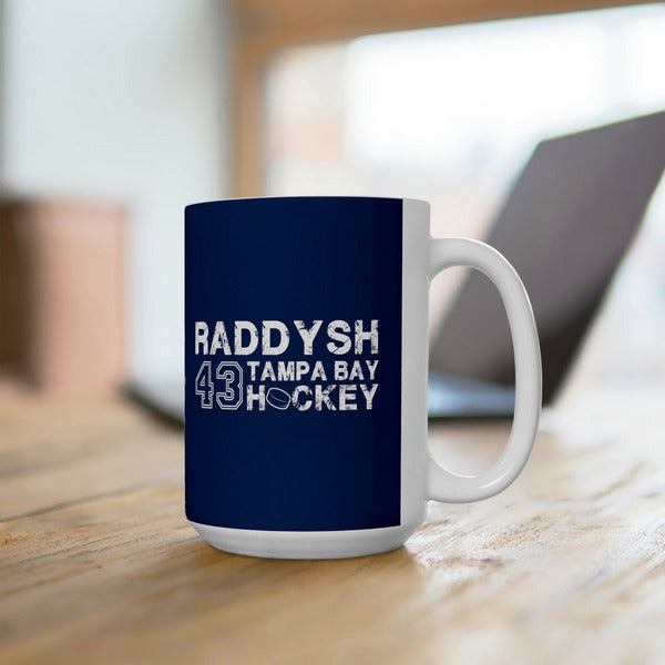 Raddysh 43 Tampa Bay Hockey Ceramic Coffee Mug In Blue, 15oz