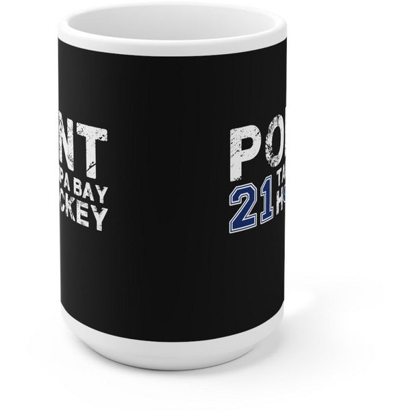 Point 21 Tampa Bay Hockey Ceramic Coffee Mug In Black, 15oz