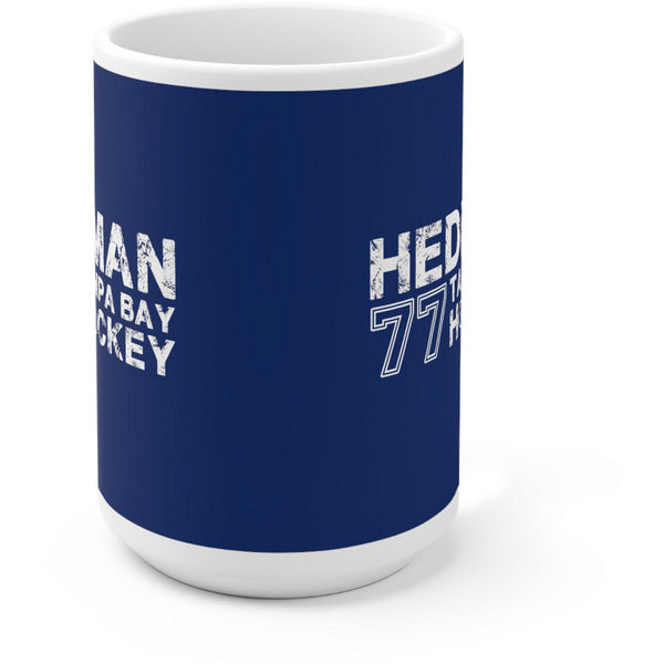Hedman 77 Tampa Bay Hockey Ceramic Coffee Mug In Blue, 15oz