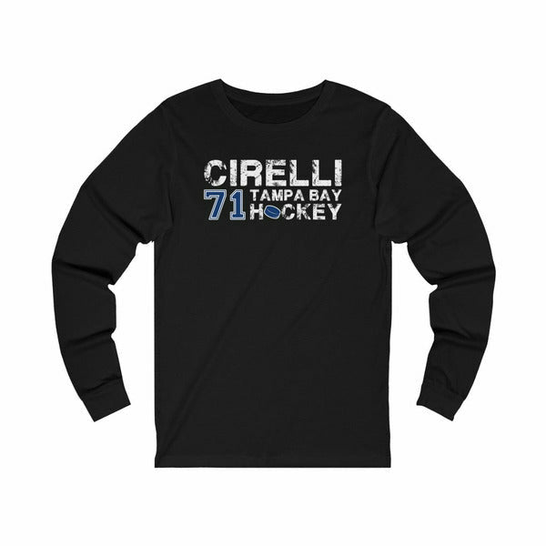 Cirelli 71 Tampa Bay Hockey Unisex Jersey Long Sleeve Shirt