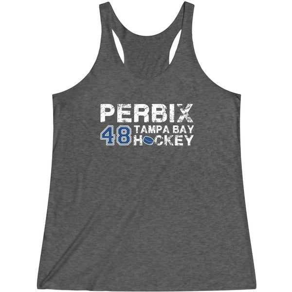 Perbix 48 Tampa Bay Hockey Women's Tri-Blend Racerback Tank Top