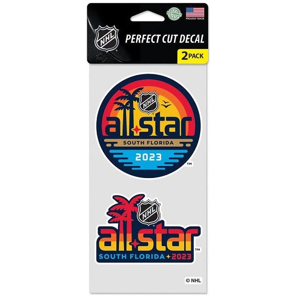 2023 NHL All-Star Game Decal 2 Pack, 4x4 Inch