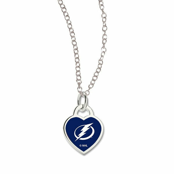 Tampa Bay Lightning 3D Heart Necklace