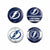 Tampa Bay Lightning Fashion Pin Button Four Pack