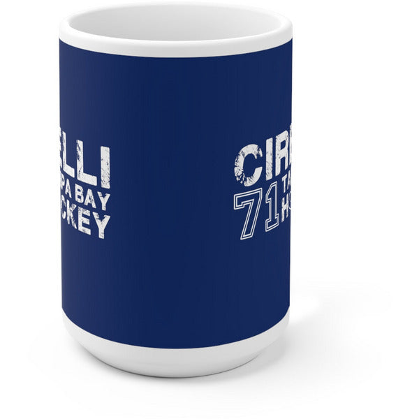 Cirelli 71 Tampa Bay Hockey Ceramic Coffee Mug In Blue, 15oz