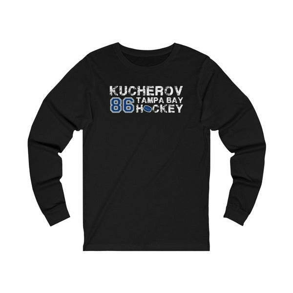 Kucherov 86 Tampa Bay Hockey Unisex Jersey Long Sleeve Shirt